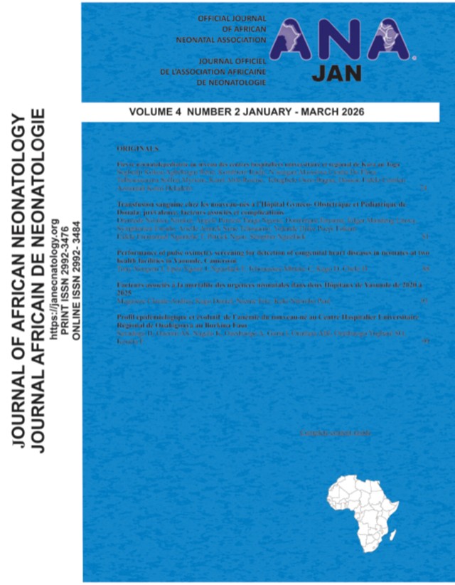 					View Vol. 4 No. 2 (2026): Journal of African Neonatology
				